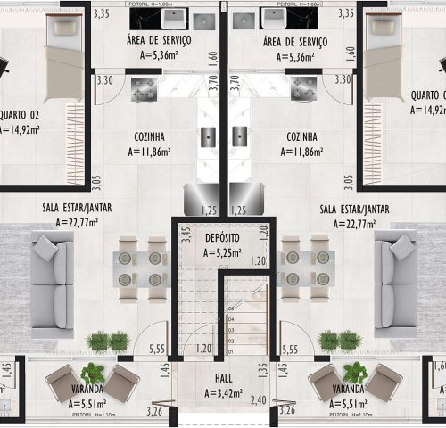 Planta Saint Luiz Village Porto Seguro_2