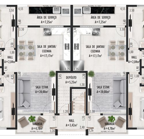 Planta Saint Luiz Village Porto Seguro_3