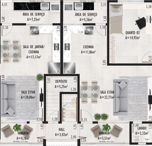 Planta Saint Luiz Village Porto Seguro_4